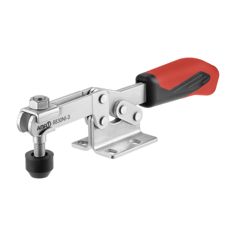 Горизонтальный шарнирный зажим с красной ручкой АМF 95224