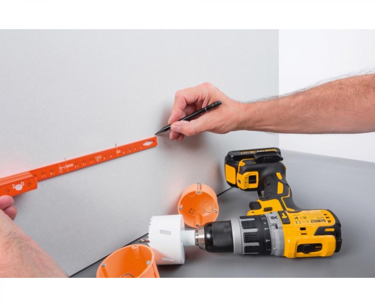 картинка Метр складной Longlife Electrician 2 м Wiha 4102008 42068 оранжевый от магазина "Элит-инструмент"