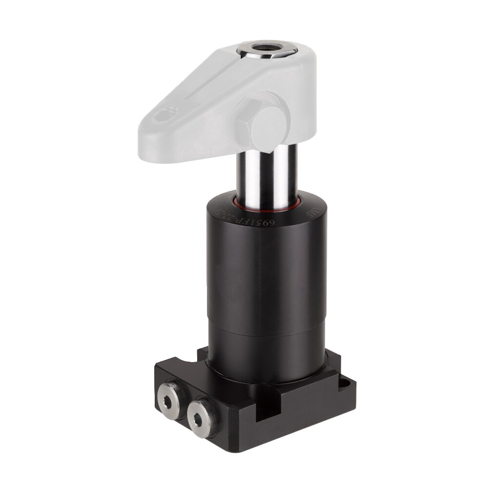 Поворотный зажим, крепление к основанию на фланце, прецизионная конструкция АМF 327320