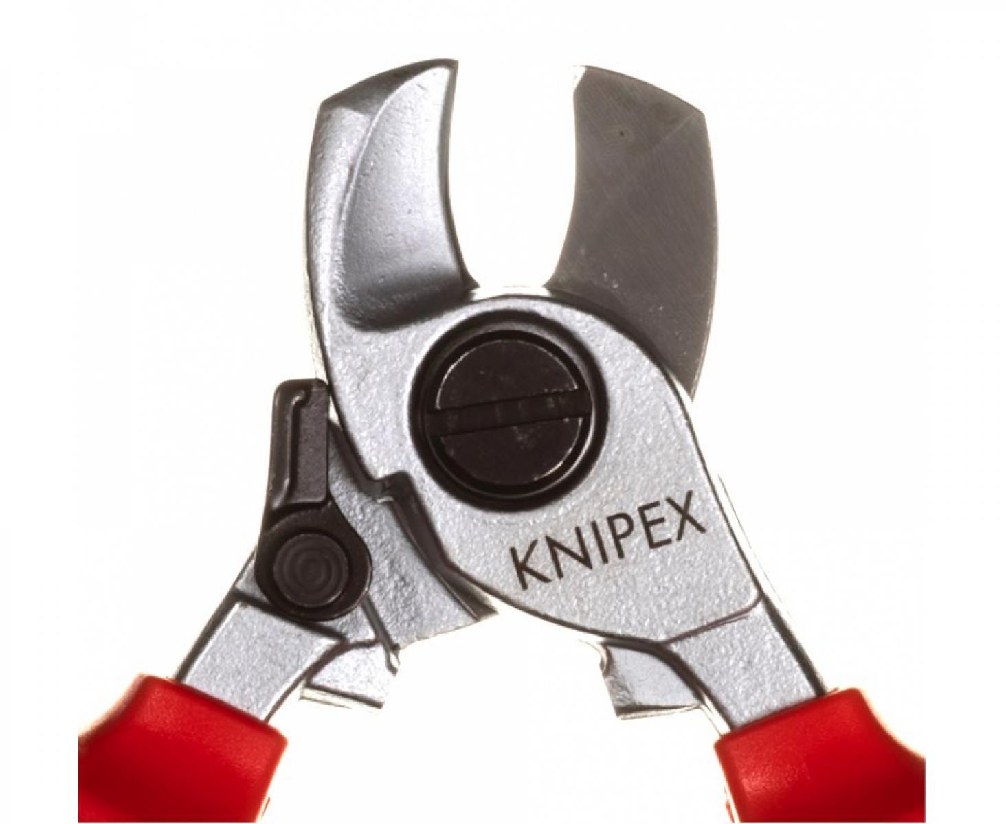 картинка Ножницы для резки кабелей с раскрывающей пружиной VDE Knipex KN-9526165SB в блистере от магазина "Элит-инструмент"