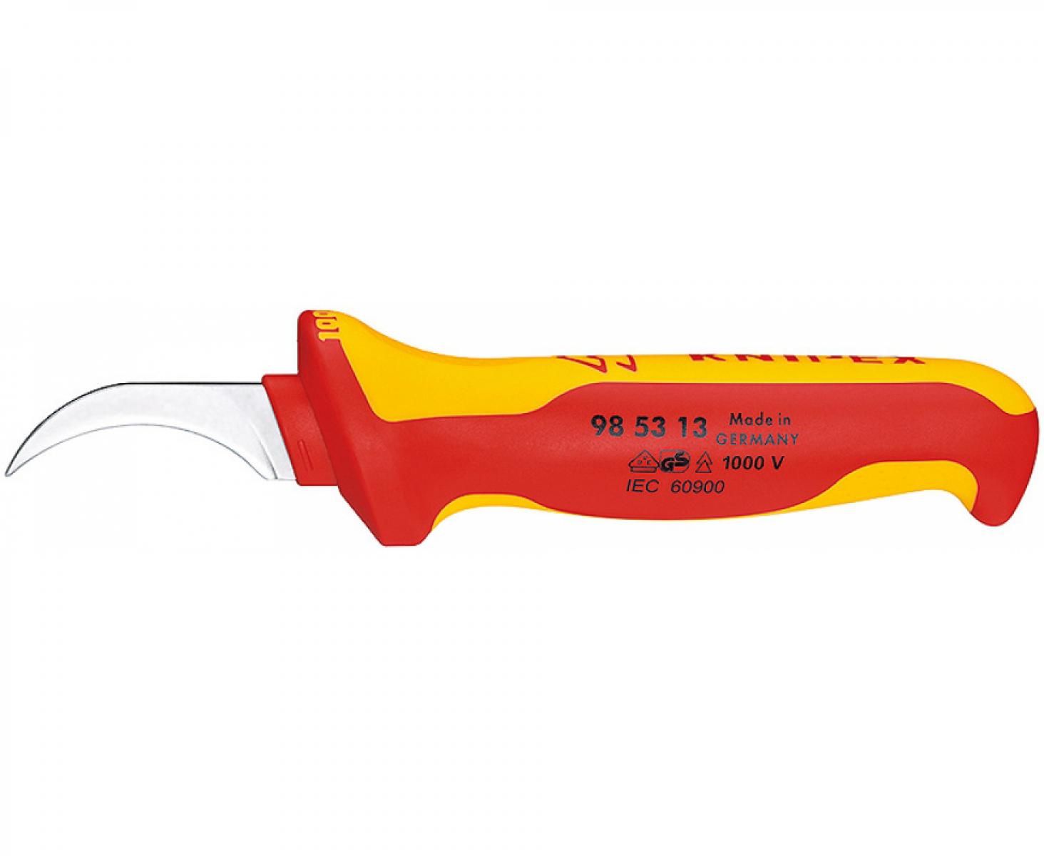 Нож для удаления оболочки кабеля с секторными жилами VDE Knipex KN-985313