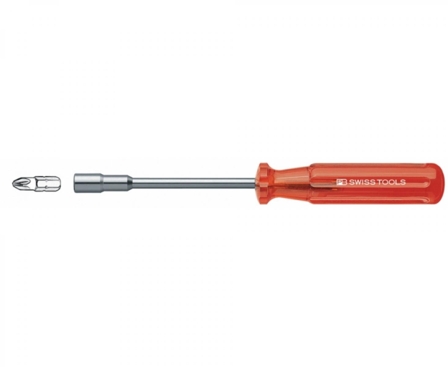 картинка Универсальный держатель бит C6,3 1/4" с постоянным магнитом PB Swiss Tools PB 186.6-100 M от магазина "Элит-инструмент"