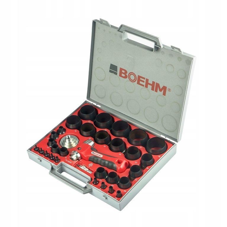 картинка Набор пробойников 2-49 мм BOEHM, 32 ПРЕДМЕТА | (для паронитовых и графитовых прокладок) BOEHM JLB249PA/7802 0249 Fplus от магазина "Элит-инструмент"