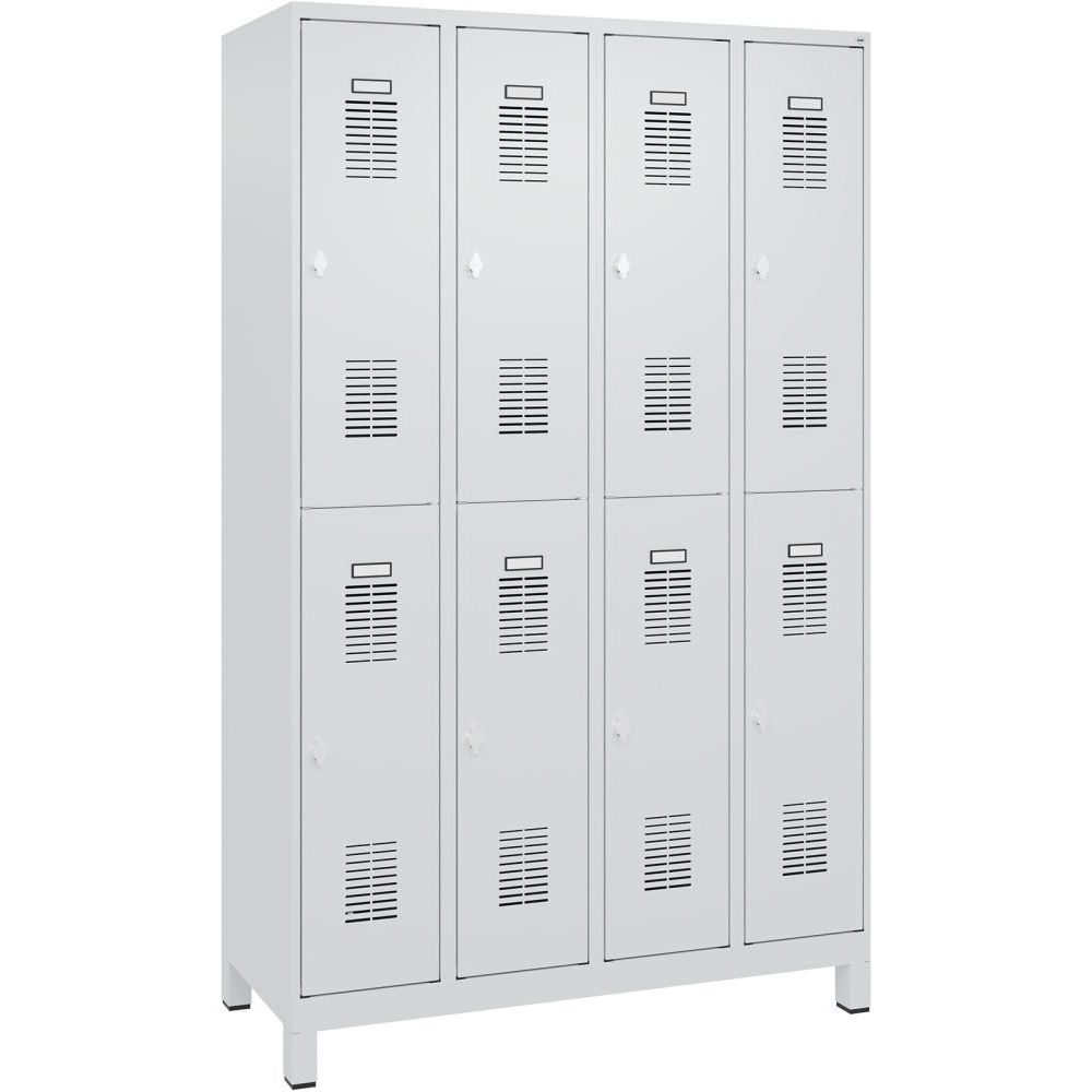 Шкаф FORMAT Ш1200хГ500хВ1950 мм RAL7035/7035, 4х2 отделения.Ножки (самостоятельная сборка) 3037 2815 Fplus