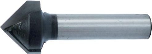Фреза для V-образных пазов из карбида вольфрама, FORTIS 4317784774772 (Ø - 16 мм / угол - 90 ° / полезная длина - 12,7 мм / общая длина - 45 мм)