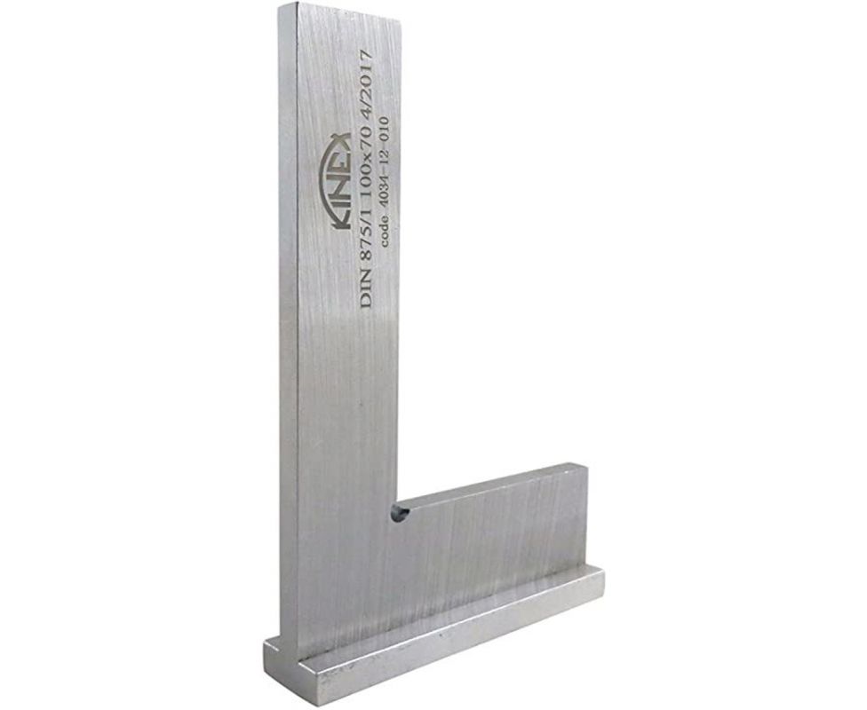 картинка Угольник с упором Kinex 4034-12-010 100x70 мм DIN 875 от магазина "Элит-инструмент"