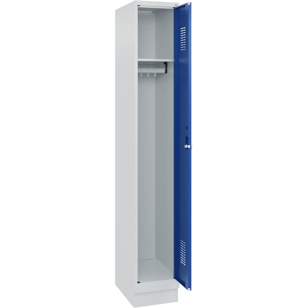 Шкаф FORMAT Ш300хГ500хВ1950 мм RAL 7035/5010, 1 отделение и основание (самостоятельная сборка) 3037 2828 Fplus