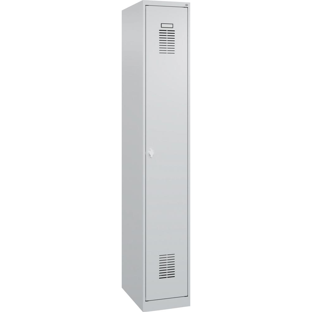 Гардероб BASIC Ш300хГ500хВ1850 мм RAL 7035/7035, 1 отделение 3037 2510 Fplus