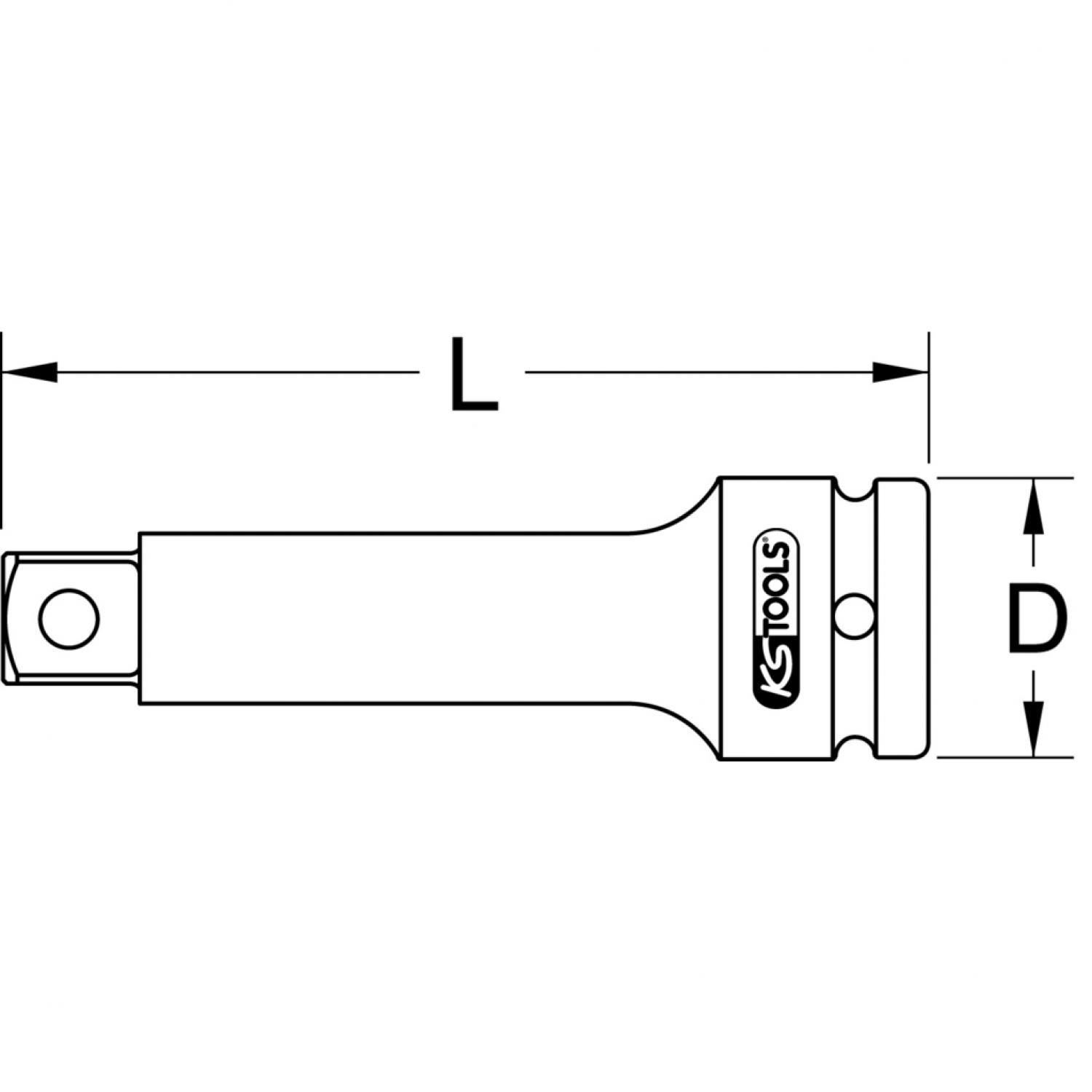 картинка Силовой удлинитель 1'', 175 мм от магазина "Элит-инструмент"