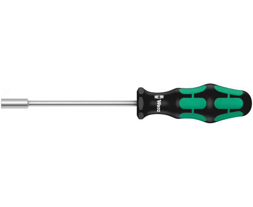 картинка Отвертка-торцовый ключ Wera Kraftform 395 WE-029410 7.0 x 125 для винтов с наружным шестигранником от магазина "Элит-инструмент"