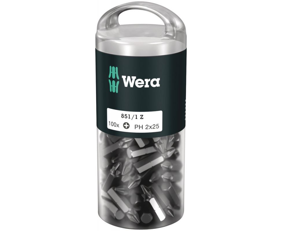 851/1 Z DIY Крестовая насадка (100 шт.) PH 2 х 25 Wera WE-072441