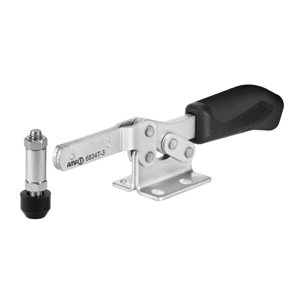 Горизонтальный шарнирный зажим с черной ручкой АМF 558018