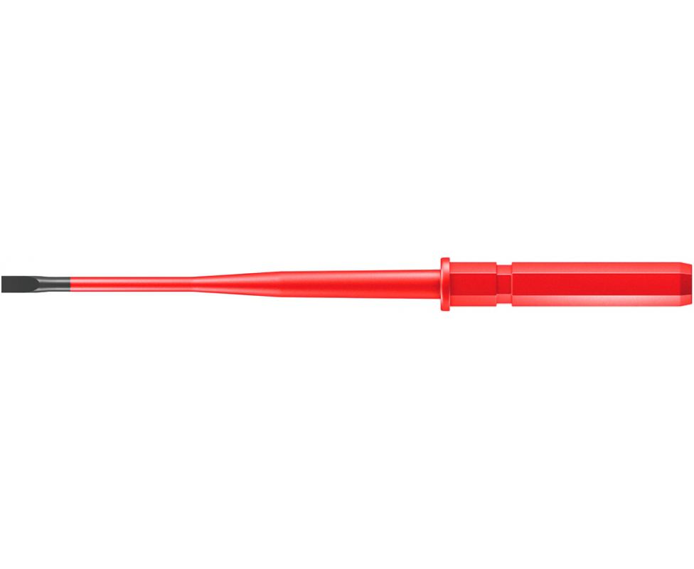 Отвертка Wera Kraftform Kompakt VDE 60 iS WE-003406 0.6 х 3.5 х 154 шлицевая с зауженным стержнем