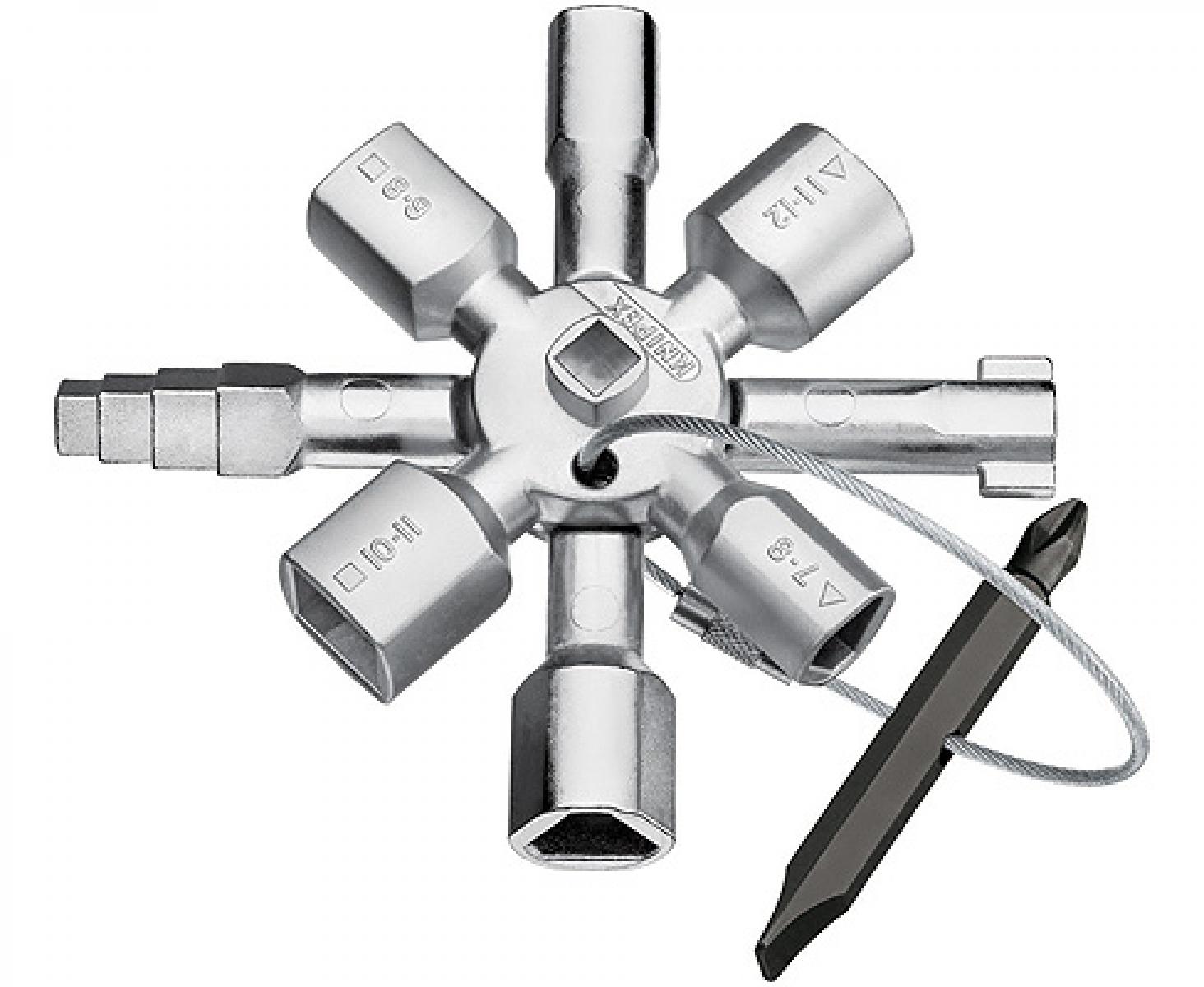 картинка KNIPEX TwinKey для распространенных шкафов и систем запирания KN-001101 от магазина "Элит-инструмент"