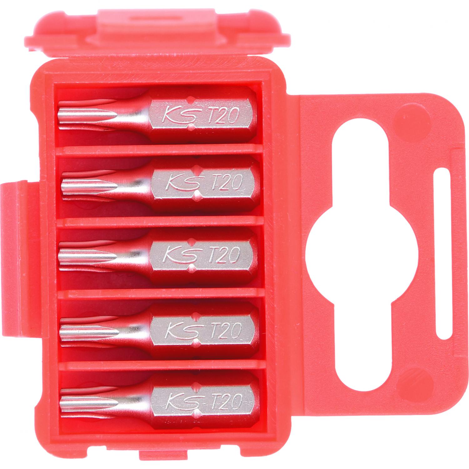 картинка Бит 1/4" с профилем Torx, 25 мм, Т20, 5 шт в упаковке от магазина "Элит-инструмент"