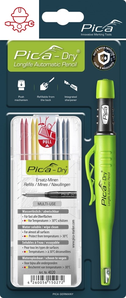 картинка PICA-MARKER 30402 Набор карандаша Pica-dry и грифелей (3030+4020) от магазина "Элит-инструмент"