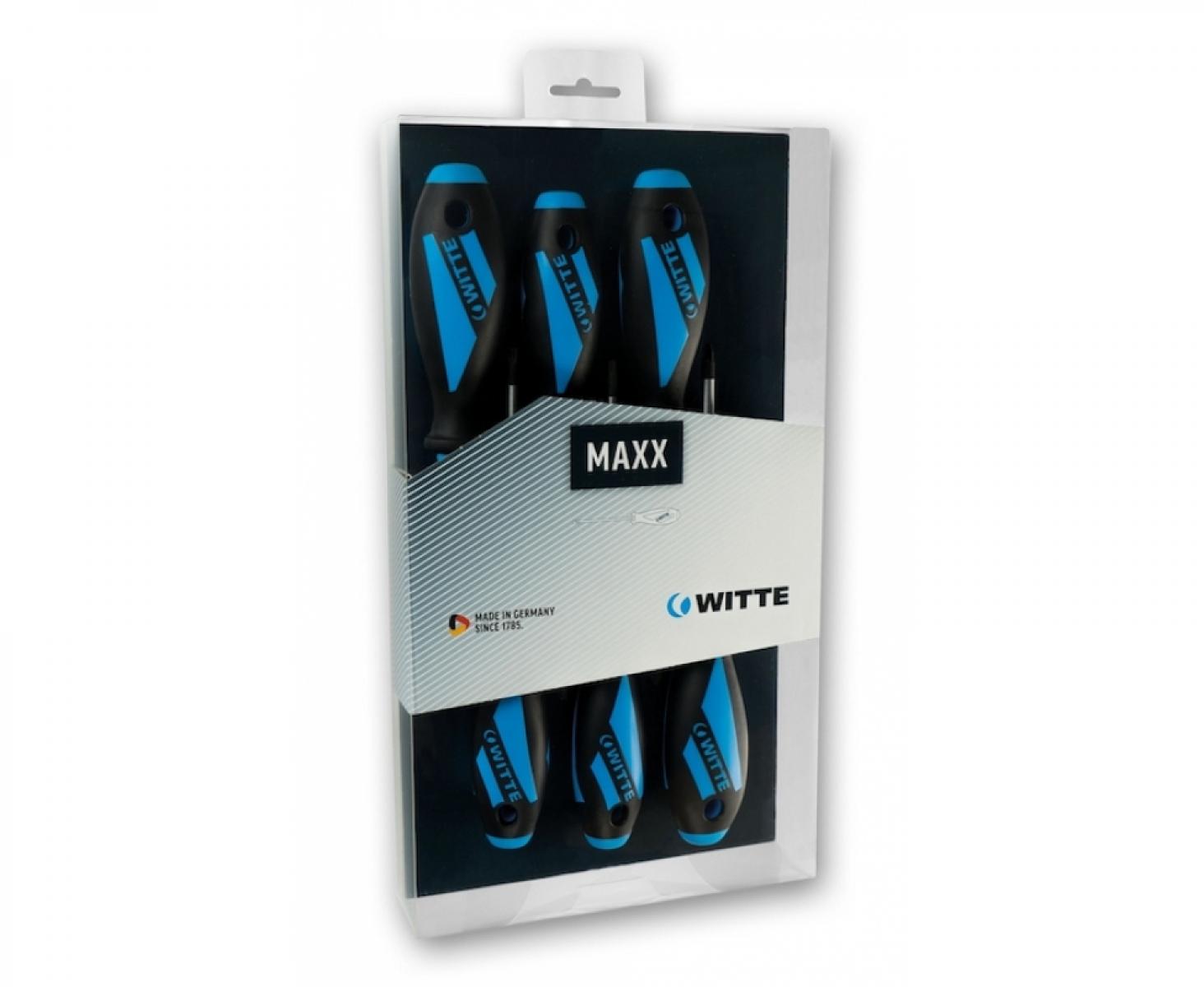картинка Набор шестигранных торцовых ключей HEX nut Witte MAXXPRO 653725 5 предметов от магазина "Элит-инструмент"