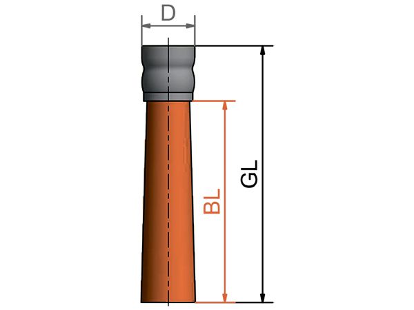 картинка Концевая щетка для удаления заусенцев, смешанная проволока пропорции 2:1 диаметр 25 мм длина 120 мм ворс SIC 120 / 1.1 - ROH 0.20 от магазина "Элит-инструмент"