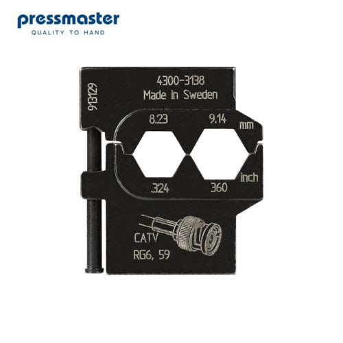 PM-4300-3138 Матрица для опрессовки коаксиального кабеля: 8.23 мм, 9.14 мм