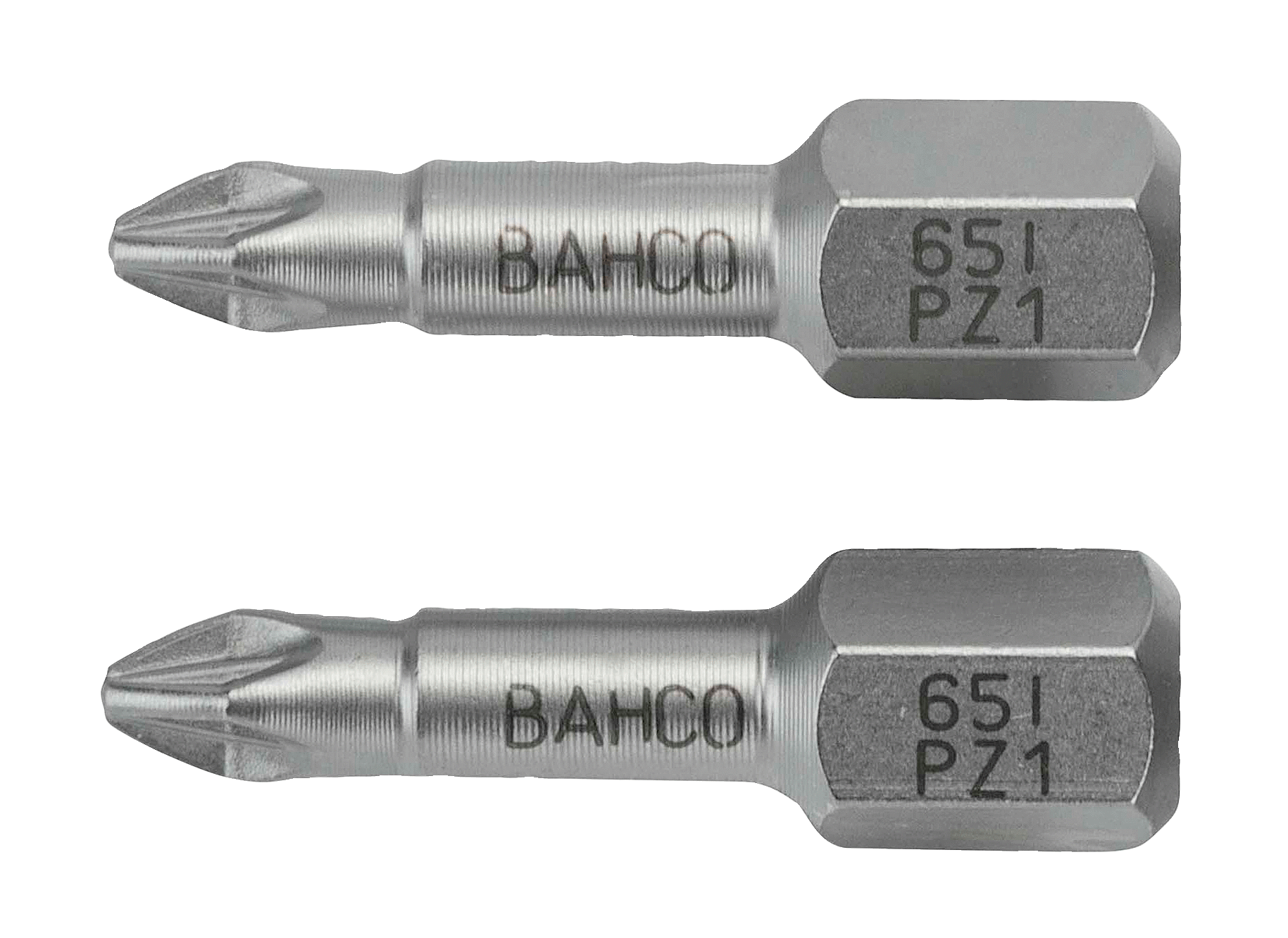 картинка Торцевые биты из нержавеющей стали Pozidriv - 25 мм BAHCO 65I/PZ2-2P от магазина "Элит-инструмент"