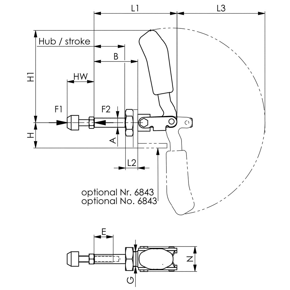 картинка Двухтактный шарнирный зажим ESD двухтактного типа АМF 562497 от магазина "Элит-инструмент"