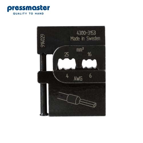 картинка PM-4300-3153 Матрица для опрессовки втулочных наконечников: 16 мм2, 25 мм2 от магазина "Элит-инструмент"