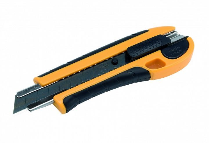 картинка Нож универсальный сменные лезвия шириной 18 мм от магазина "Элит-инструмент"