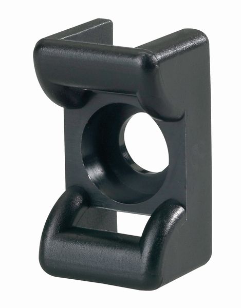 Крепёжное основание под винт изогнутой формы для надёжной фиксации 18x12 мм, чёрный цвет HellermannTyton 151-24600