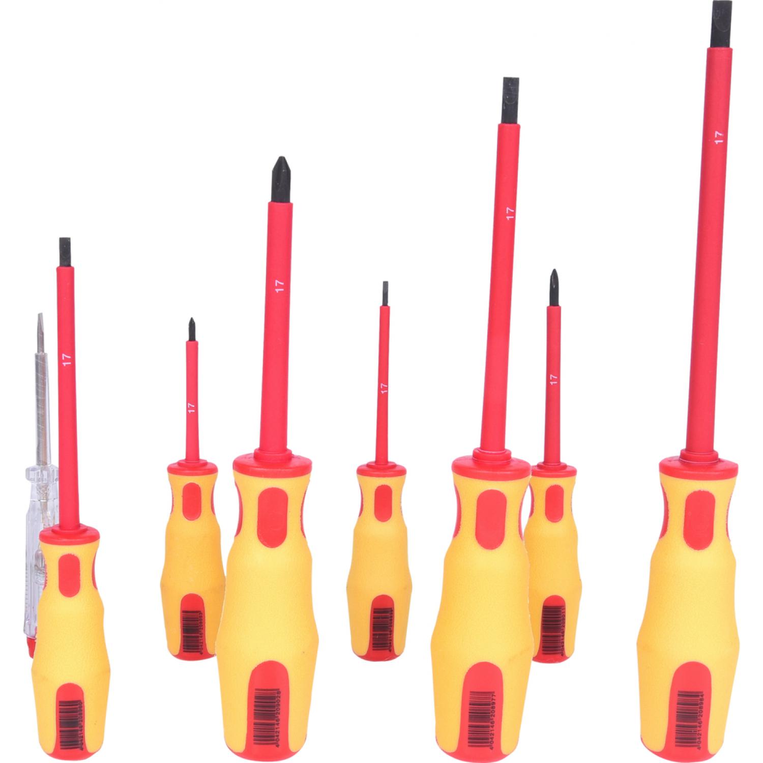 картинка Комплект отверток ERGOTORQUE VDE, для профиля Philips+шлицевые, 8 шт от магазина "Элит-инструмент"
