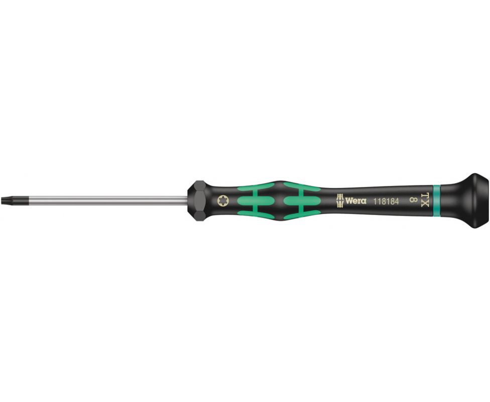 Отвертка Wera Kraftform Micro для электронщика 2067 TORX HF WE-118183 TX 7 х 60 с фиксирующей функцией