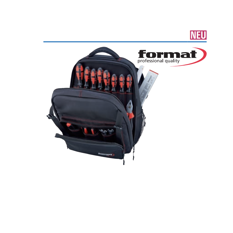 картинка Инструментальный рюкзак  350х180х450мм Format 7413 0035 Fplus от магазина "Элит-инструмент"