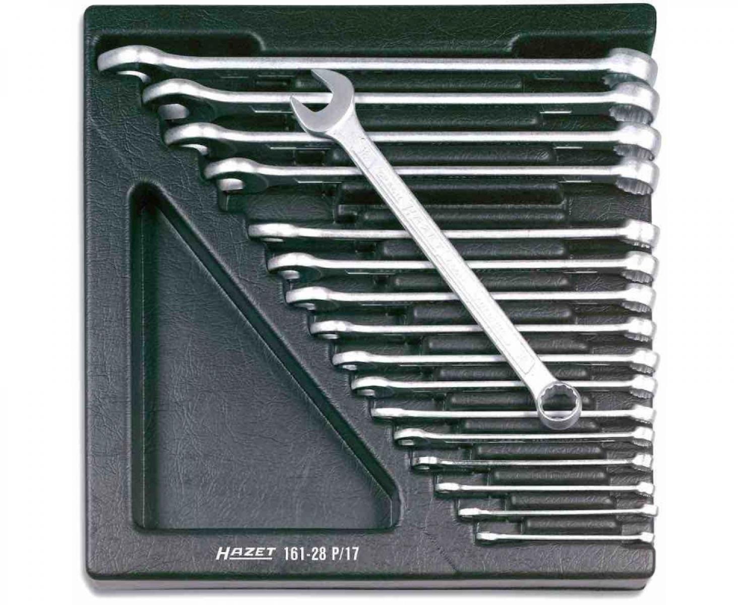 картинка Набор комбинированных гаечных ключей Hazet 161-28P/17 17 штук от магазина "Элит-инструмент"