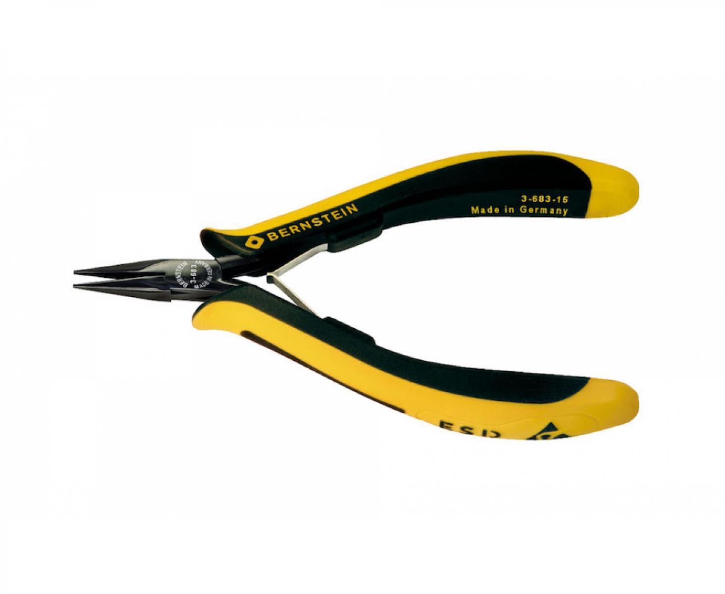 картинка Круглогубцы тонкие прецизионные EUROline антистатические Bernstein BS-3-683-15 от магазина "Элит-инструмент"