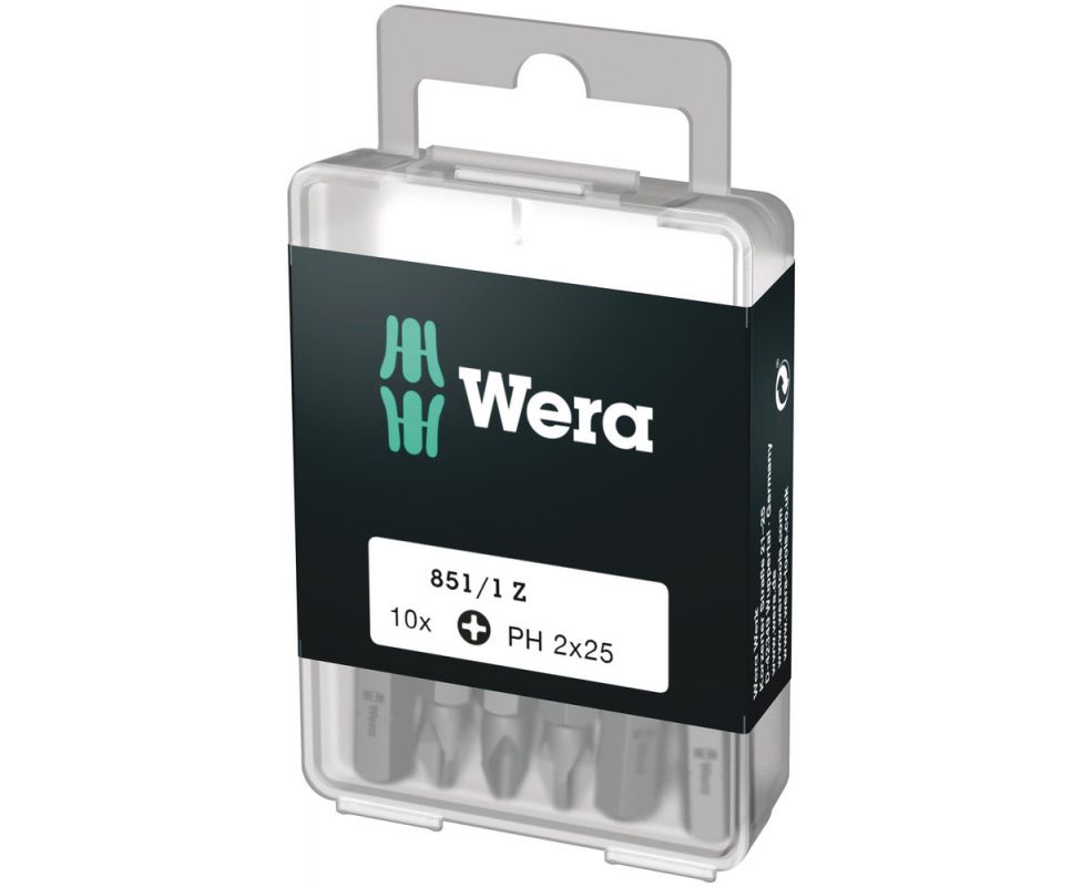 851/1 Z DIY Крестовая насадка (10 шт.) PH 1 х 25 Wera WE-072400