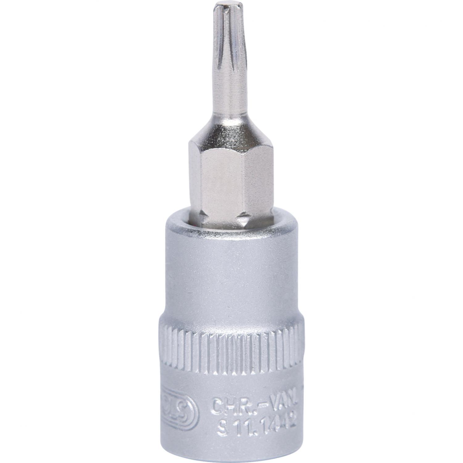 картинка Торцовая головка с профилем Torx с битом 1/4", T10 от магазина "Элит-инструмент"