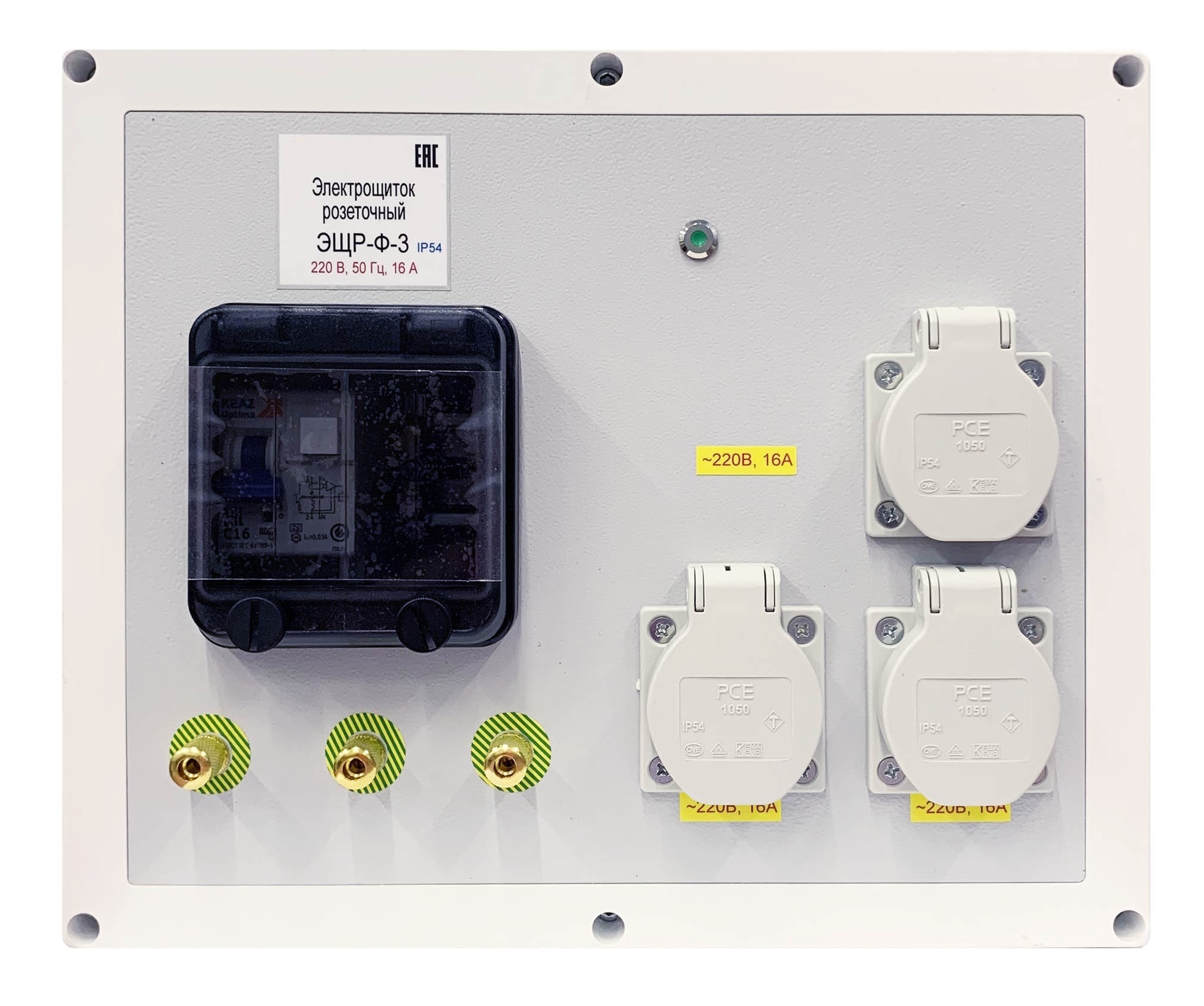 картинка Щит физиотерапевтический Щиток розеточный PB.ЭЩР-Ф-3, автомат EKF от магазина "Элит-инструмент"