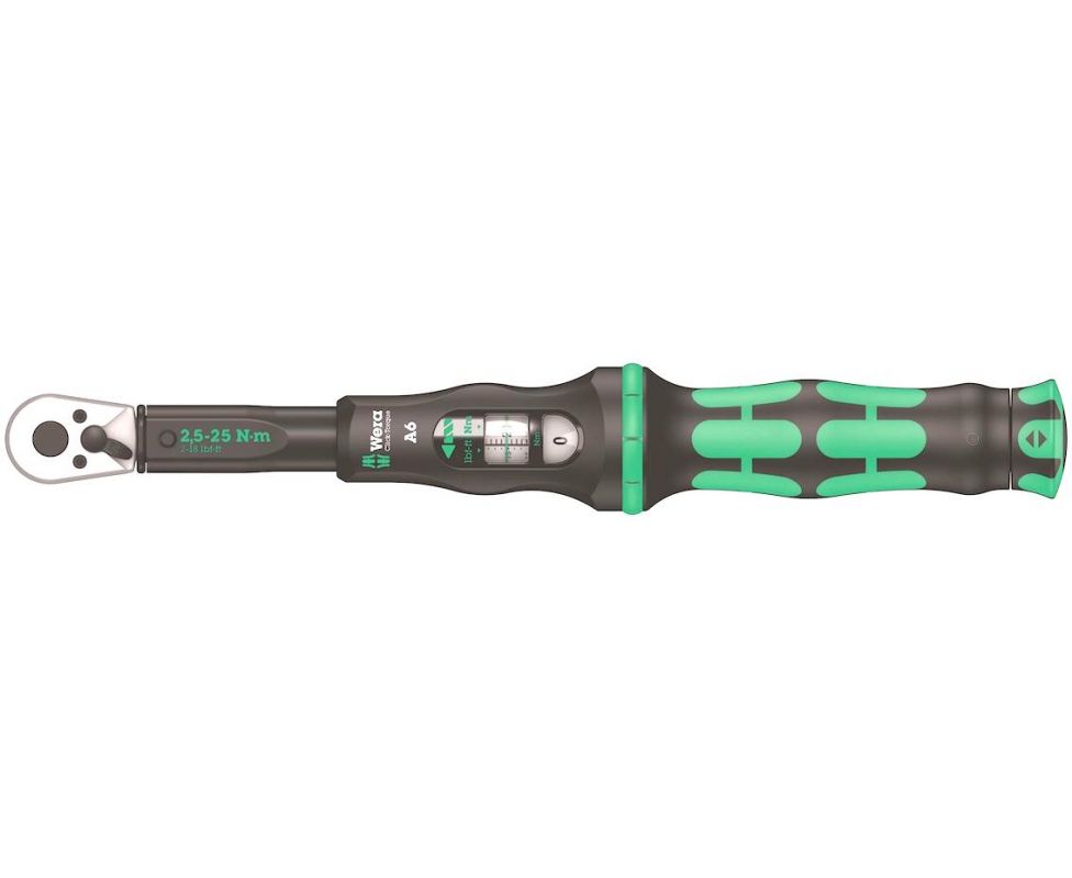 Динамометрический ключ Wera Click-Torque A 6 2,5-25 Nm с трещоткой с реверсом WE-075605