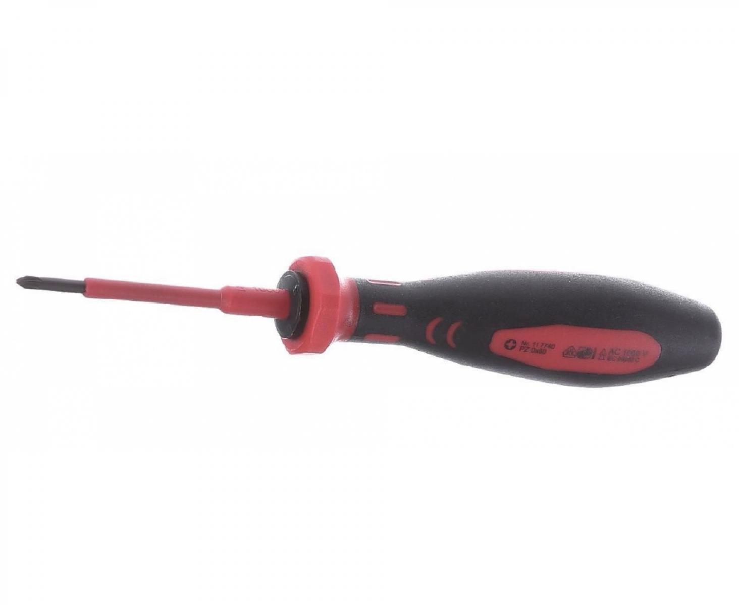 картинка Отвертка диэлектрическая VDE крестовая Pozidriv PZ0х145 Cimco 117740 от магазина "Элит-инструмент"