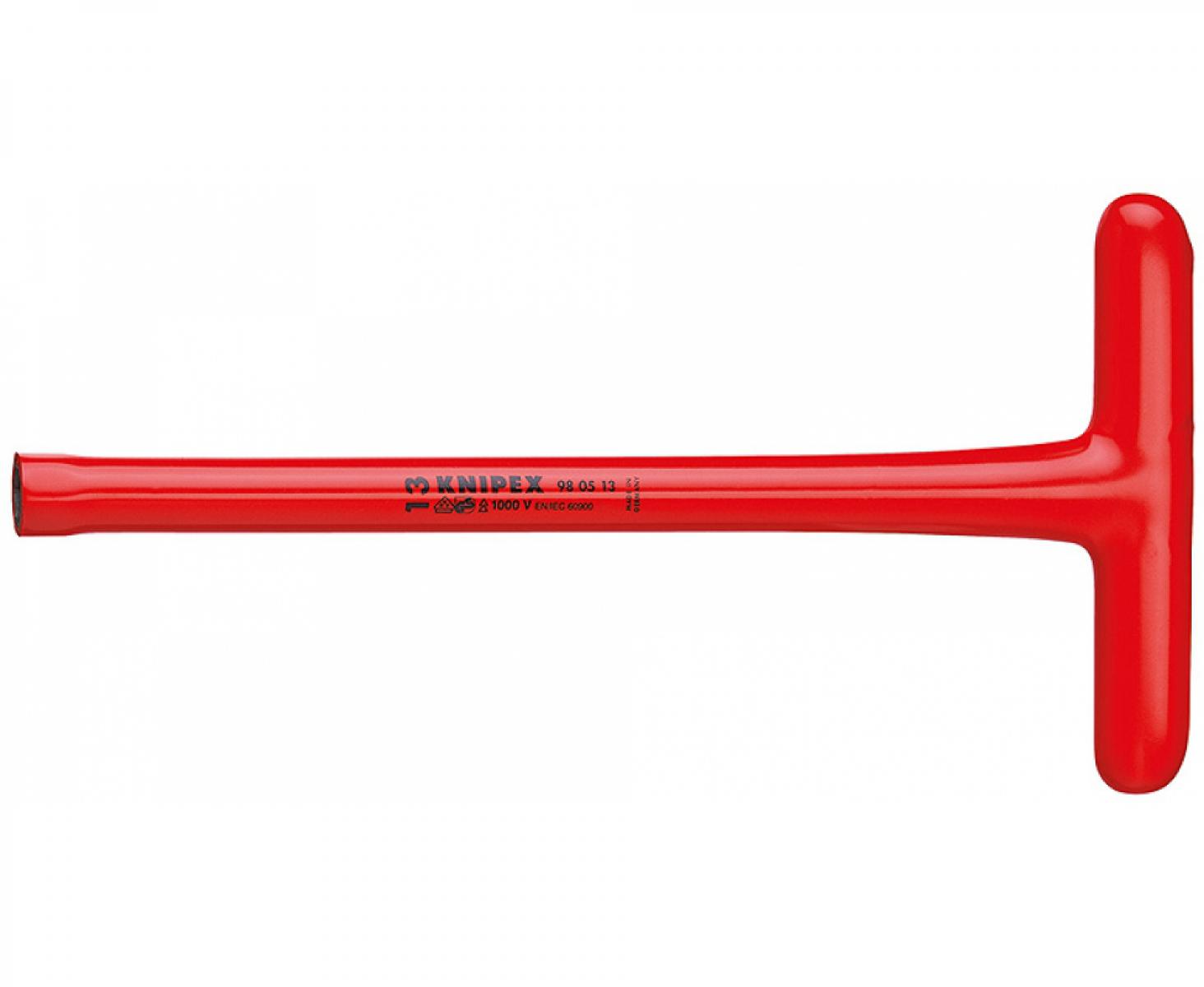 картинка Торцовый ключ VDE с Т-образной ручкой Knipex KN-980519 от магазина "Элит-инструмент"