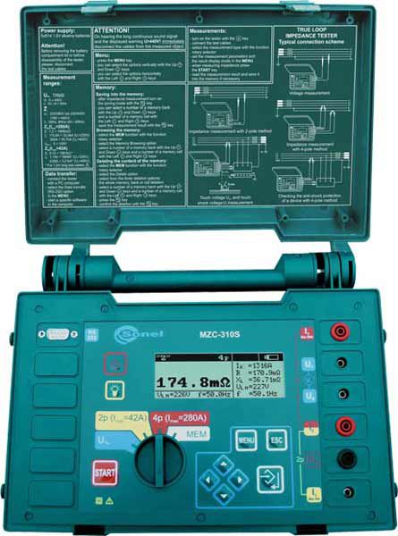 Измеритель параметров электробезопасности мощных электроустановок MZC-310S