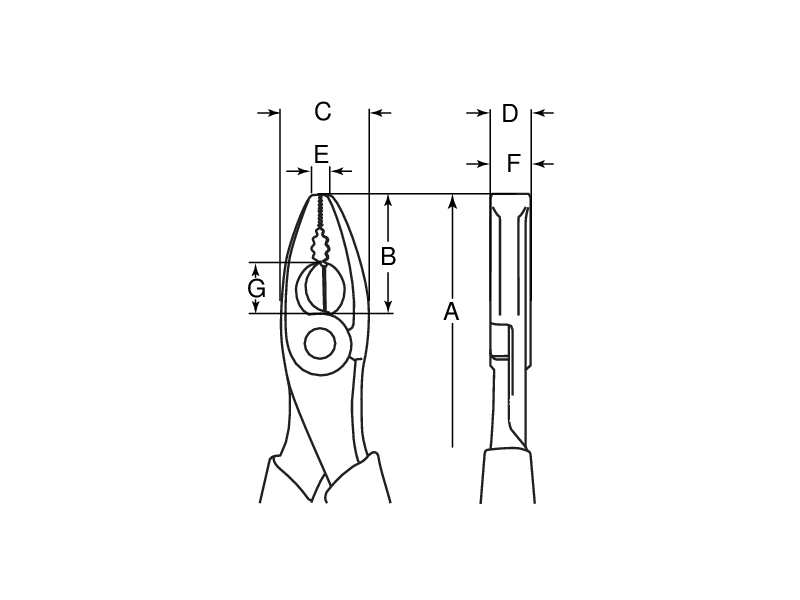 картинка Комбинированные плоскогубцы с рукояткой ERGO™. Для работы на высоте BAHCO TAH2628G-180 от магазина "Элит-инструмент"