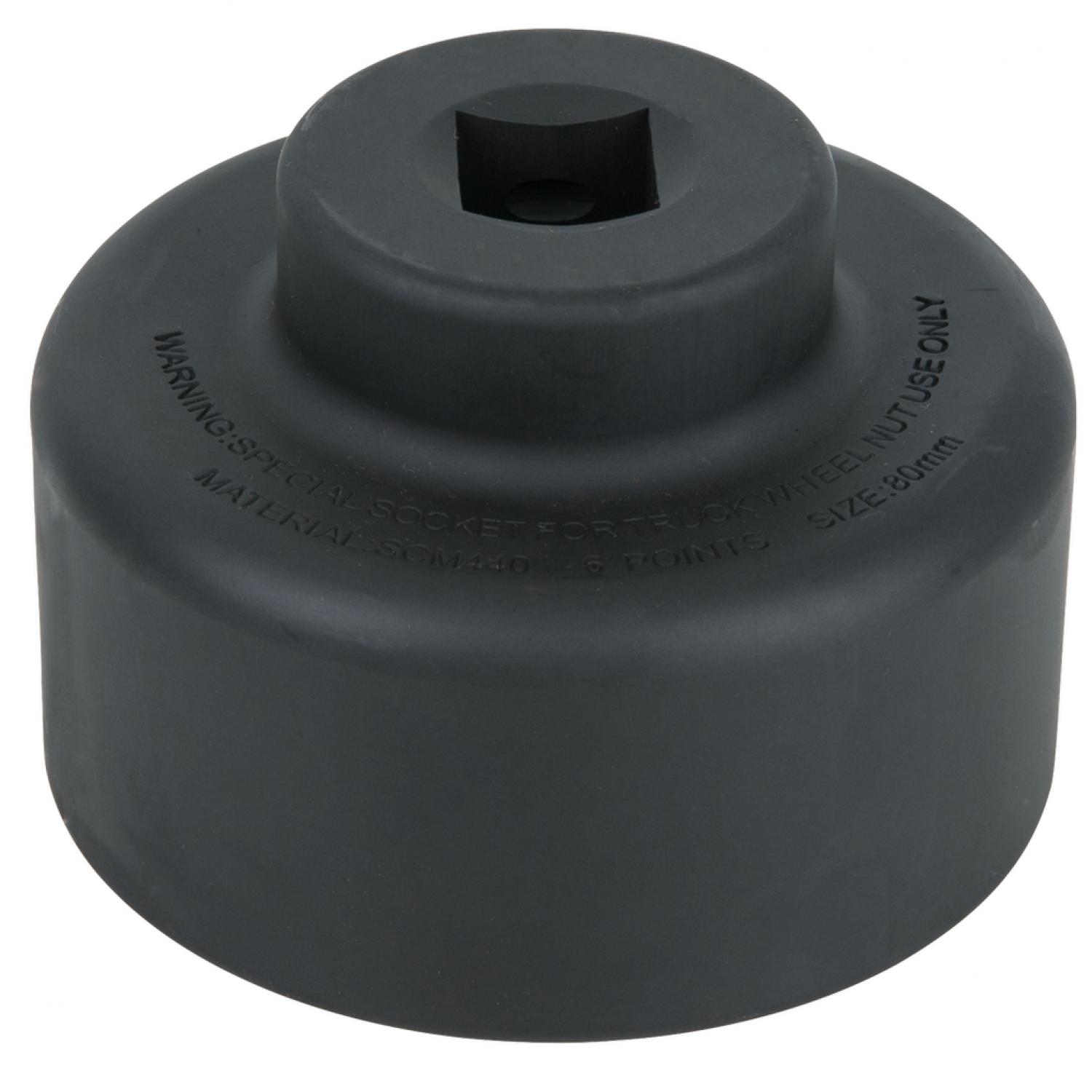 3/4" Торцевая головка для ступичной гайки, 6-гранный профиль, короткий 80mm