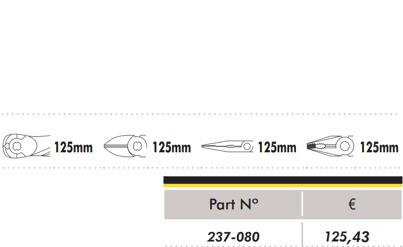картинка Набор плоскогубцев для электроники для работ с электронными компонентами, антистатические ESD Dogher 237-080 от магазина "Элит-инструмент"