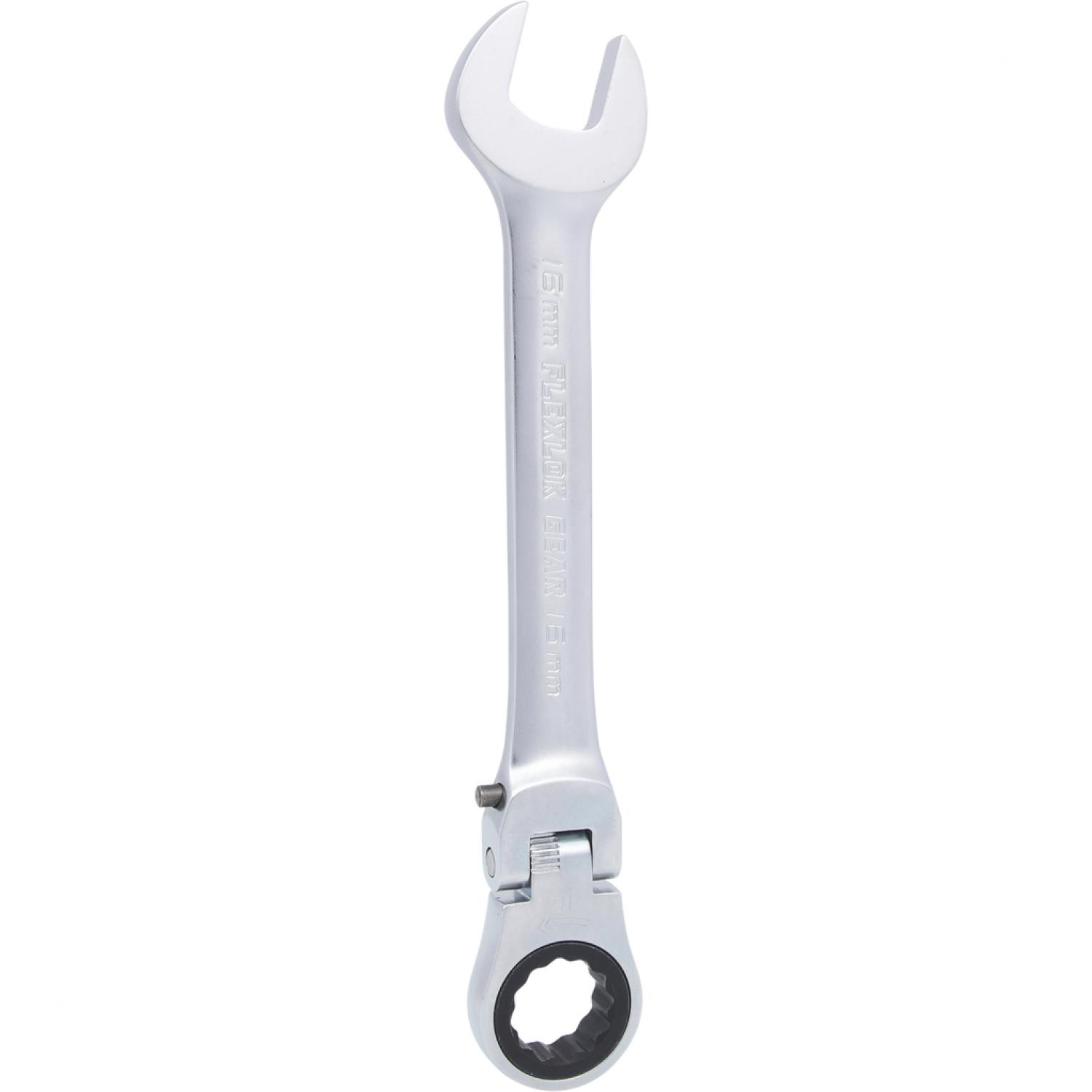 картинка Шарнирный комбинированный ключ с трещоткой GEARplus, регулируемый, 16 мм от магазина "Элит-инструмент"