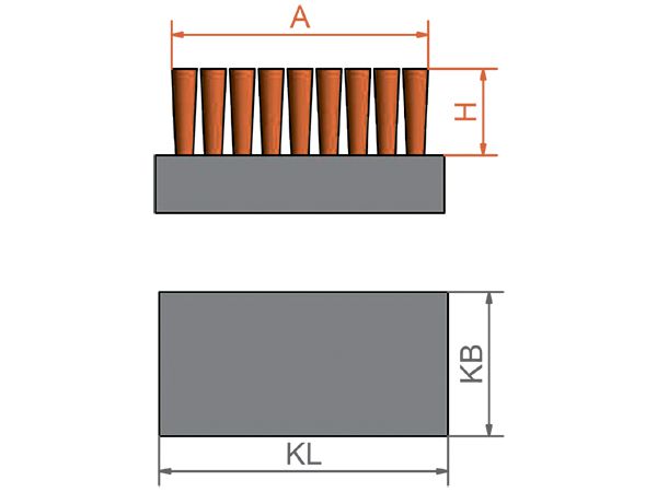 картинка Щетка ручная радиаторная с прямой стальной проволокой ворс 0,25 мм Корпус деревянный изогнутый LESSMANN 121.111 от магазина "Элит-инструмент"