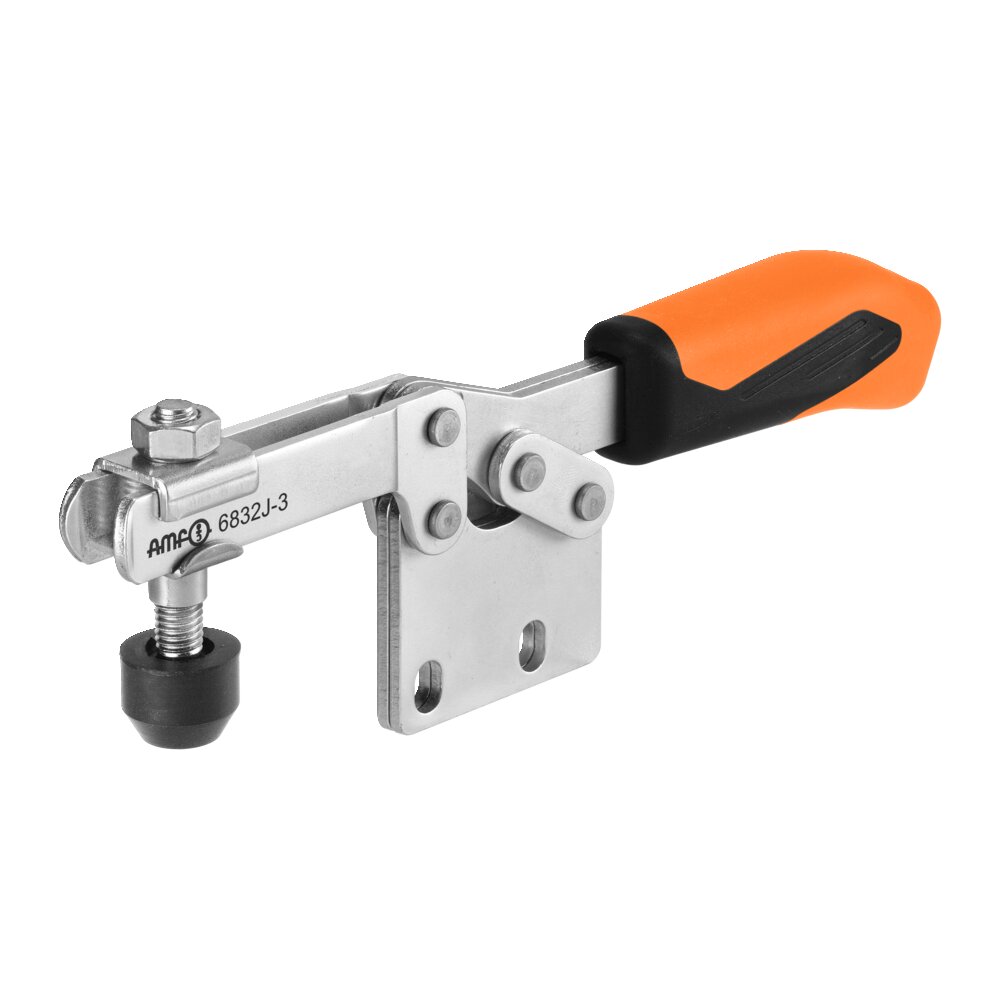 Горизонтальный шарнирный зажим с оранжевой ручкой АМF 557341