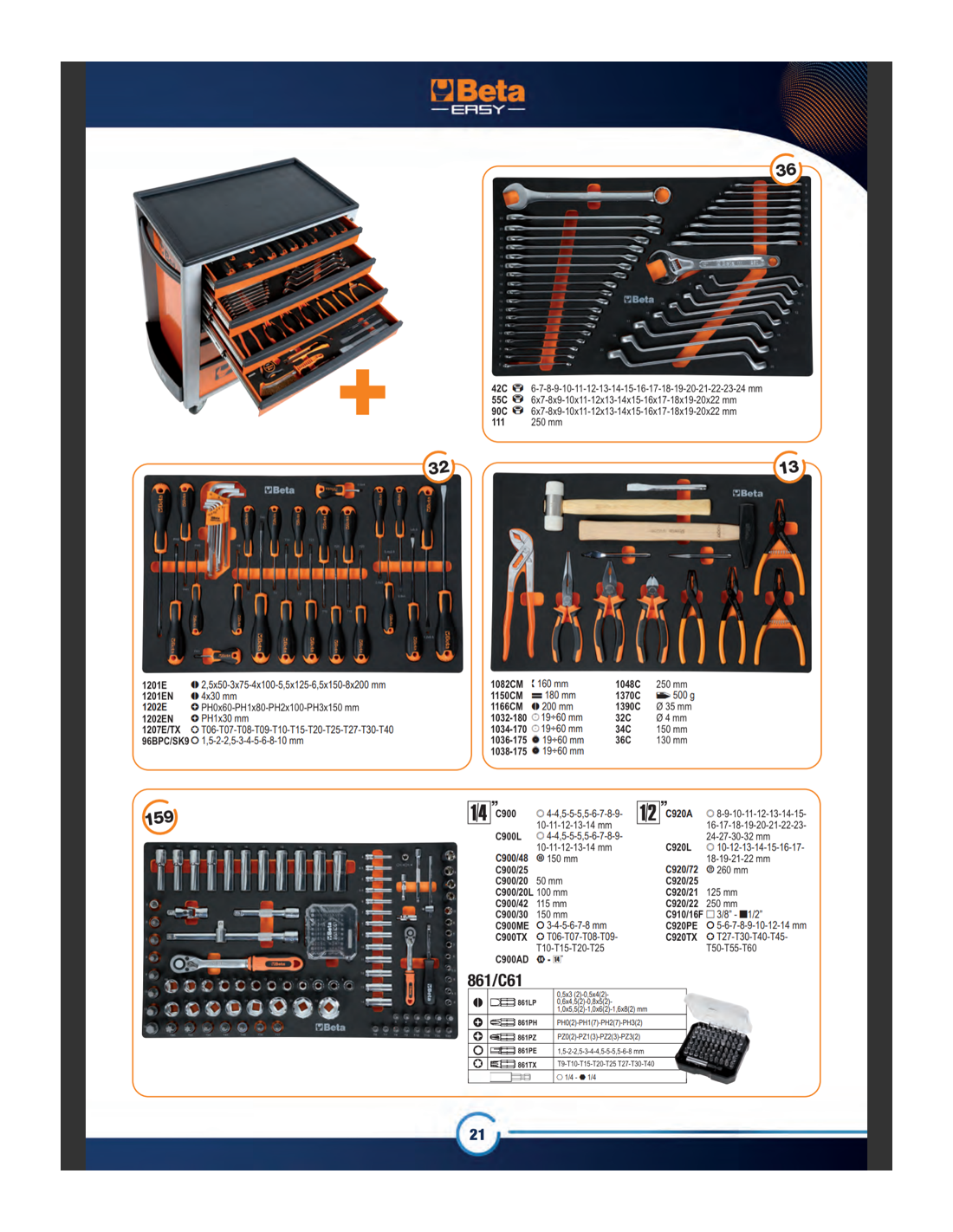 картинка 2400S-07/E-S Инструментальная тележка 7 ящиков в комплекте с 240 предметами к набору оборудования для мастерских BETA 024002221 от магазина "Элит-инструмент"