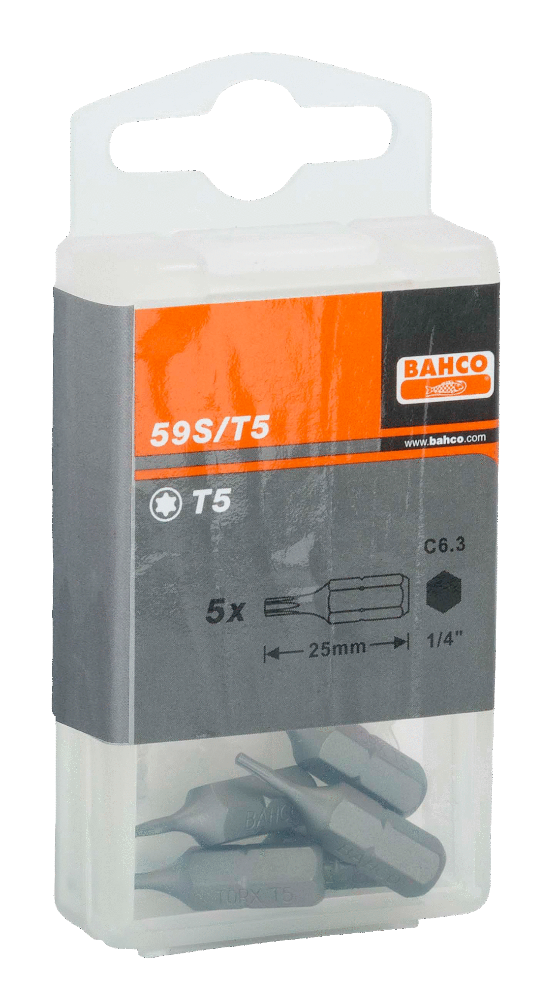 картинка Стандартные биты для отверток Torx®, 25 мм BAHCO 59S/T45-3P от магазина "Элит-инструмент"