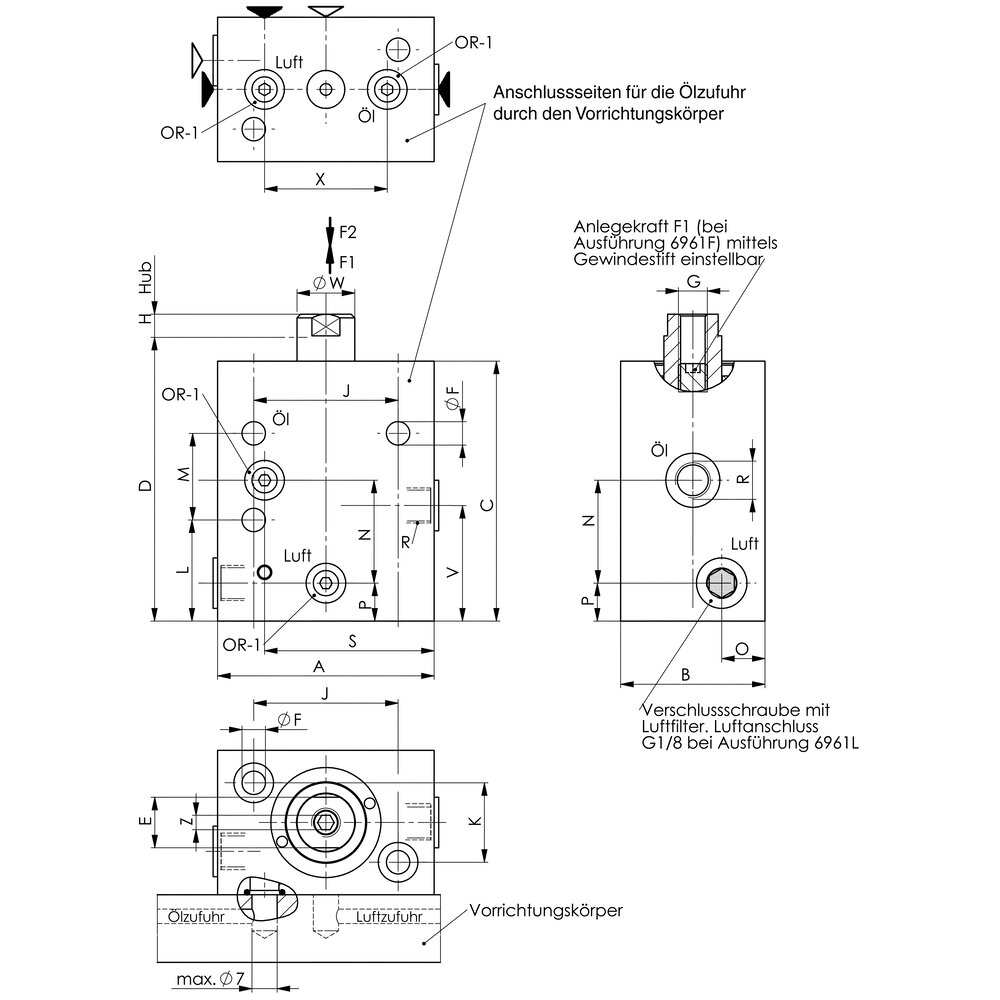 картинка Опорный элемент блочного типа АМF 65250 от магазина "Элит-инструмент"