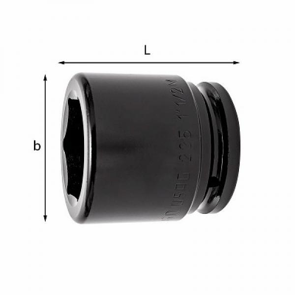 Головки ключей с внутренним шестигранником - IMPACT 235 1 1/2 M U02350947